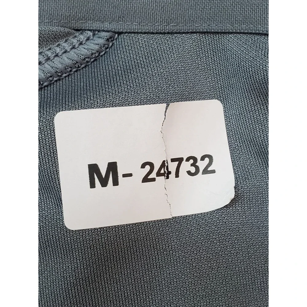 Nike‎ Men Polo L Gray Embroidered Logo Activewear Short Sleeve